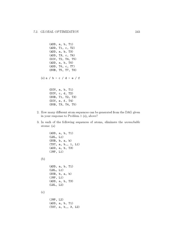 Compiler Design: Theory, Tools, and Examples - Page 243